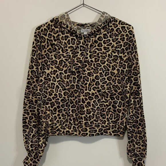 love, Fire Jackets & Blazers - 𝅺love FIRE ANIMAL PRINT HOODIE | RELAXED FIT STRETCHY | PUFF CUFFS
